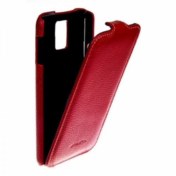 Чехол кожаный Melkco для Samsung Galaxy S5 красный