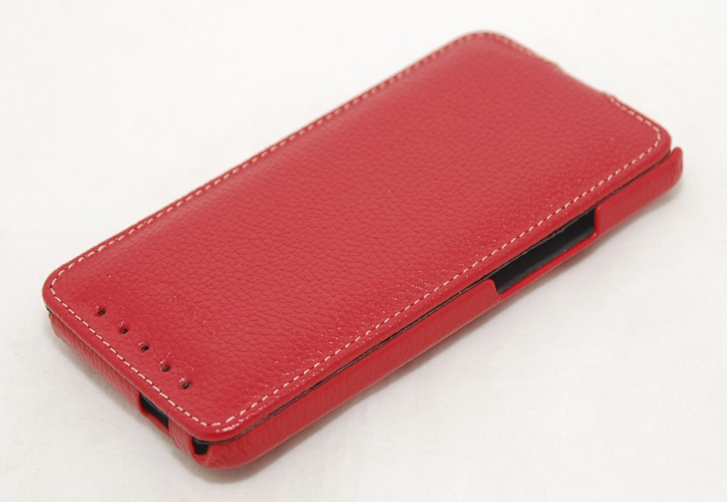 Чехол кожаный Melkco Jacka Type для HTC One Dual SIM красный