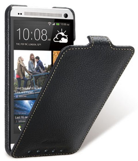 Чехол кожаный Melkco Jacka Type для HTC One Dual SIM черный