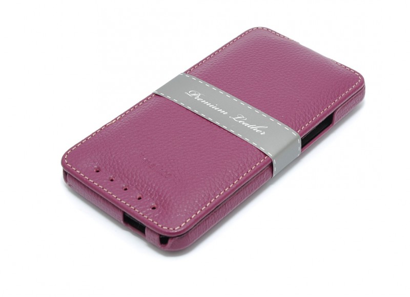 Чехол кожаный Melkco Jacka Type для HTC One Dual SIM фиолетовый
